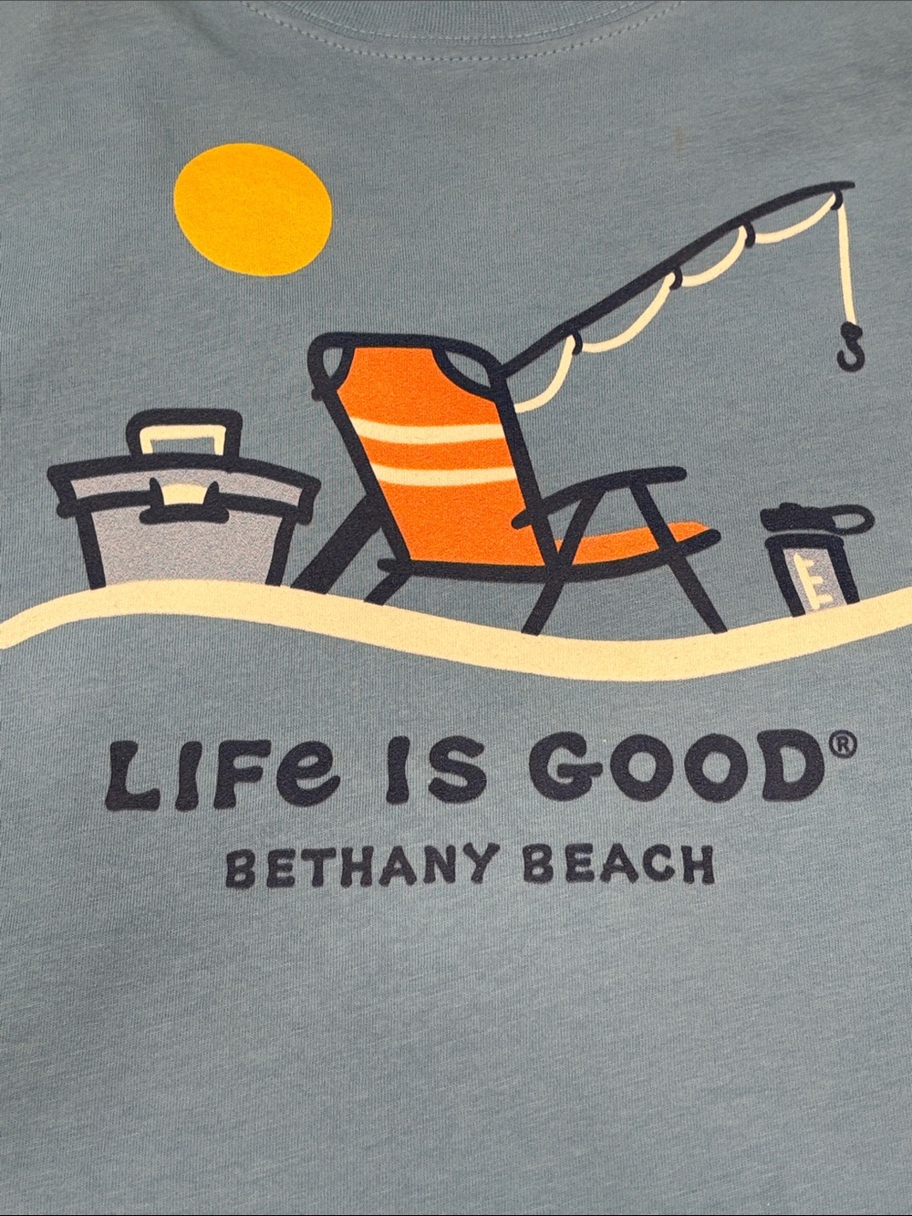Life is Good' Light Blue 'Bethany Beach' Short Sleeve Tee